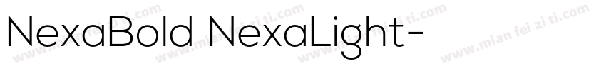 NexaBold NexaLight字体转换